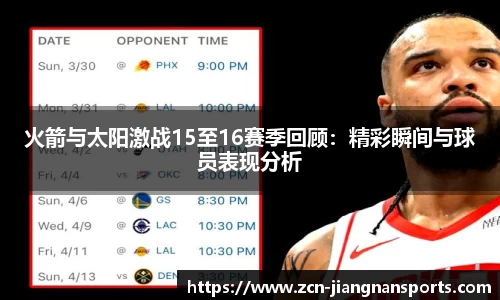 火箭与太阳激战15至16赛季回顾：精彩瞬间与球员表现分析